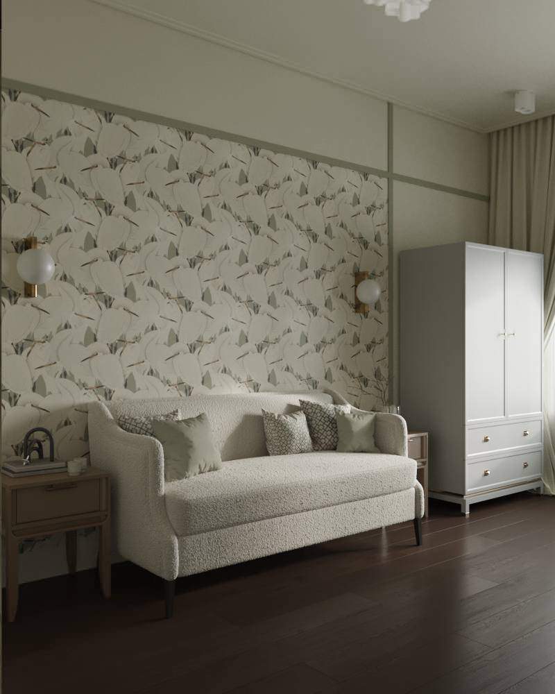 Обложка проекта: Кабинет в квартире для молодой девушки ЖК The One