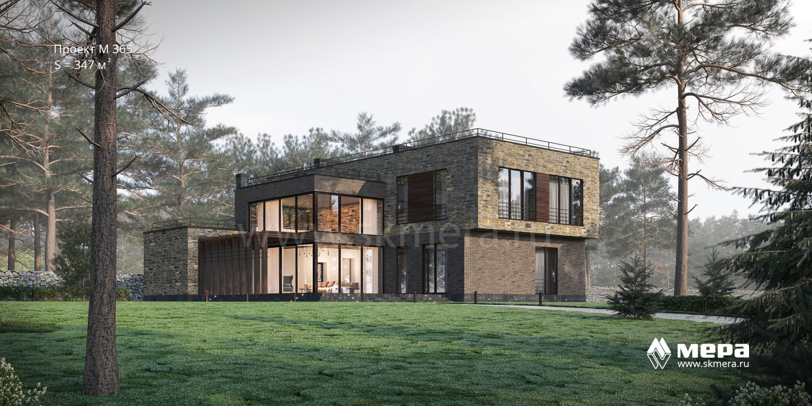 Проекты современных каменных домов