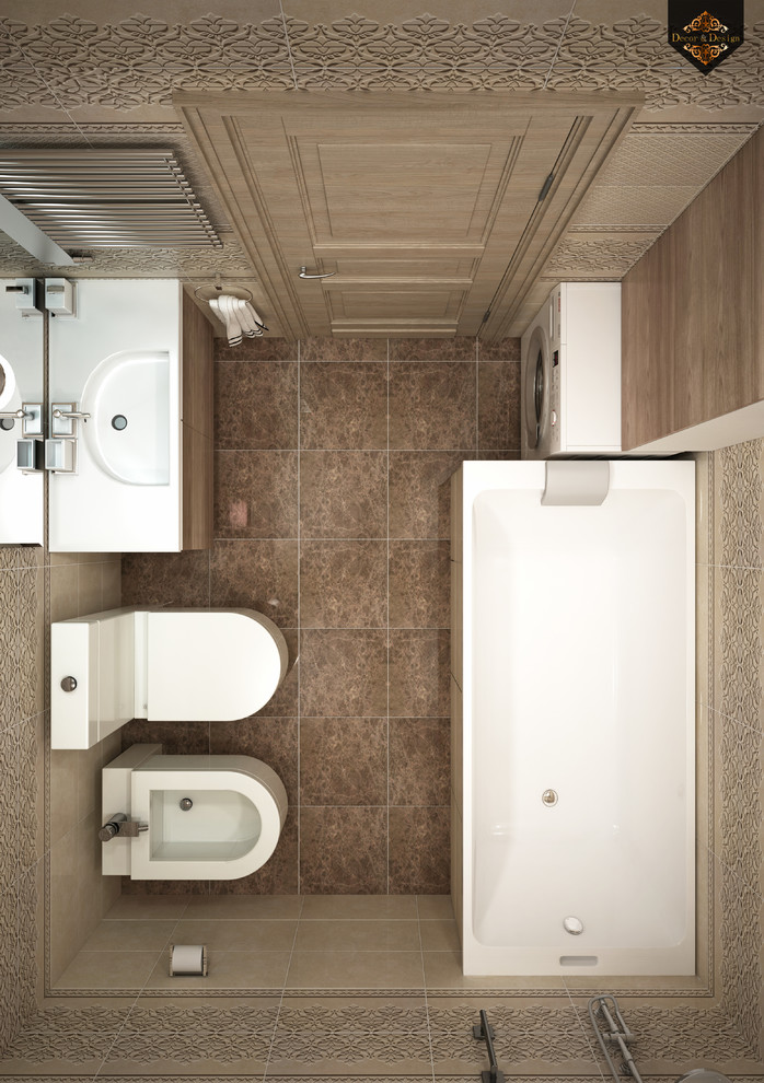 "Фьюжн в интерьере"трехкомнатная квартира в Казани по ул. Муштари