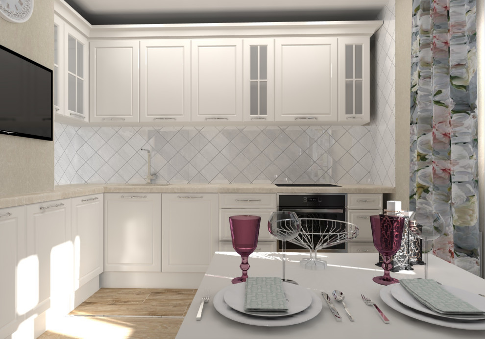 Квартира 38м2 в легком классическом стиле