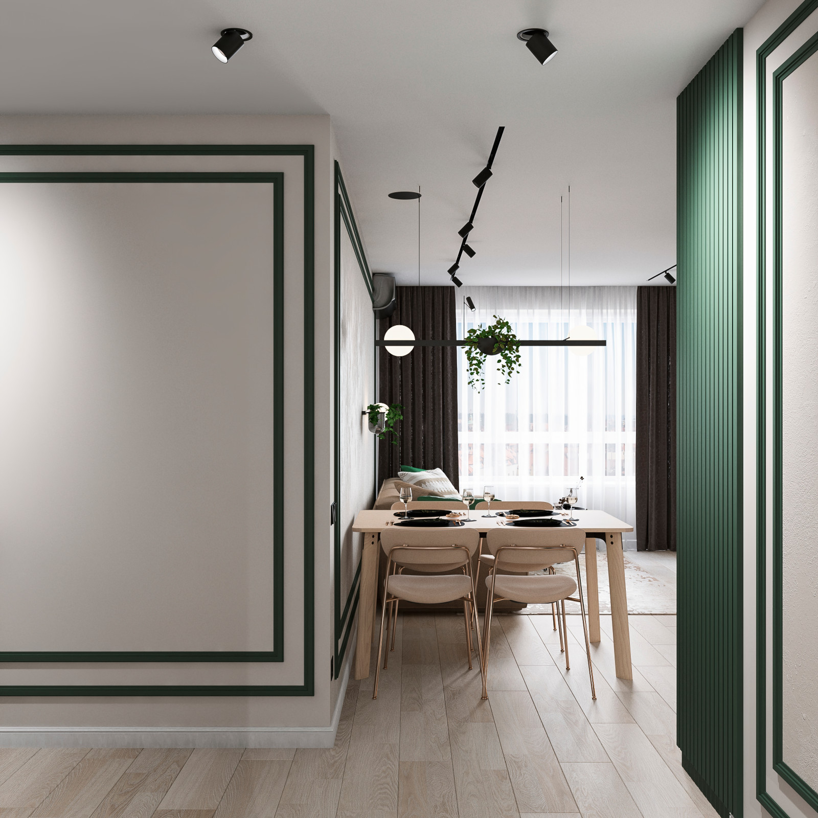 Дизайн квартиры в ЖК "Октябрьский" г.Тюмень