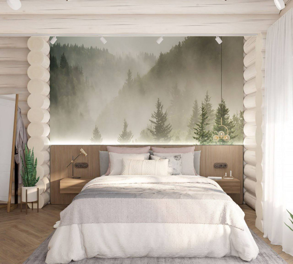 Дизайн проект бревенчатого дома "Феерия красок".