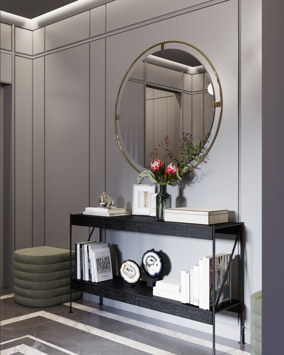 Современный интерьер с элементами скандинавского дизайна