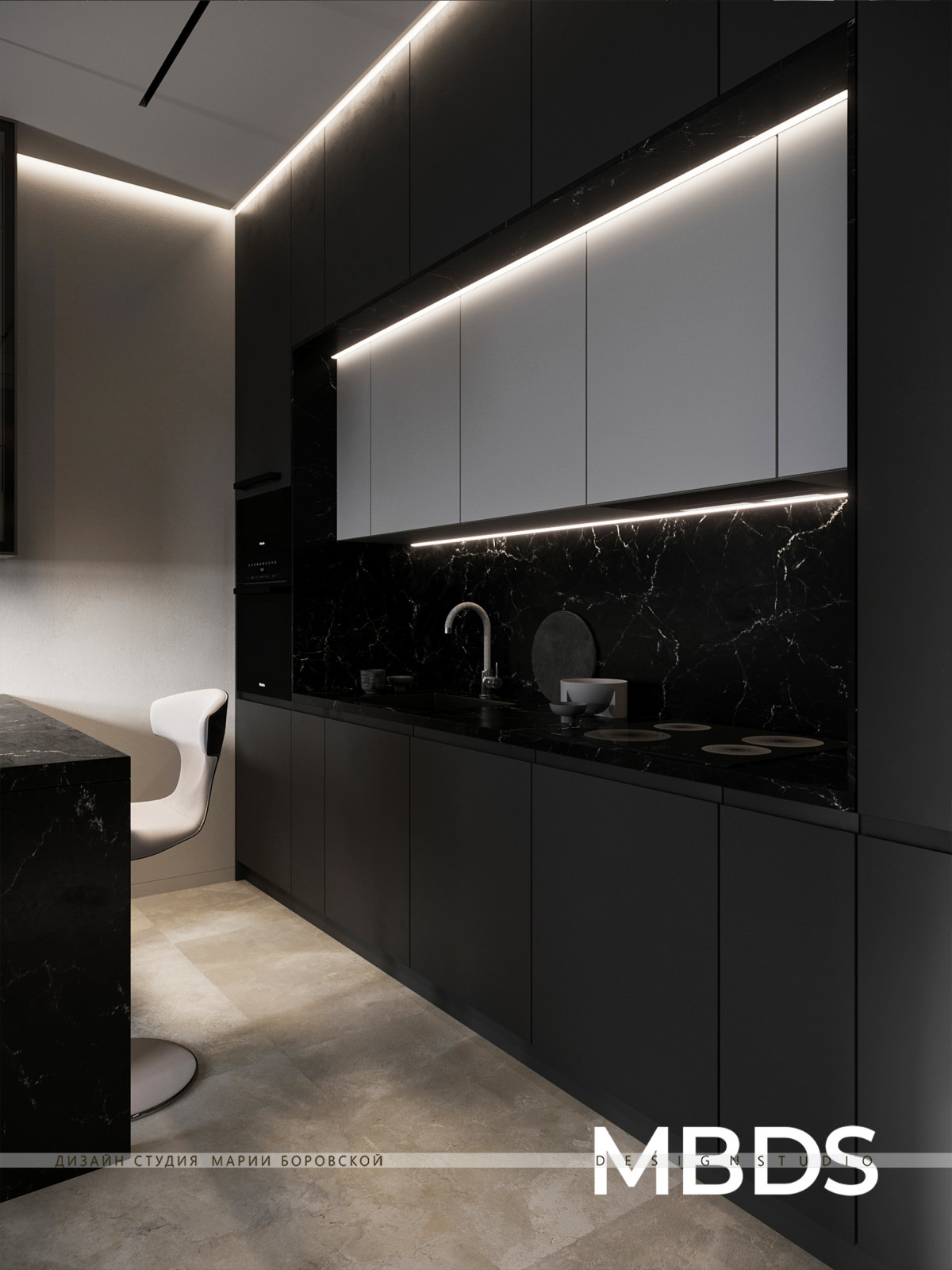 Обложка проекта: 1-комнатная квартира в ЖК "НЕБО"