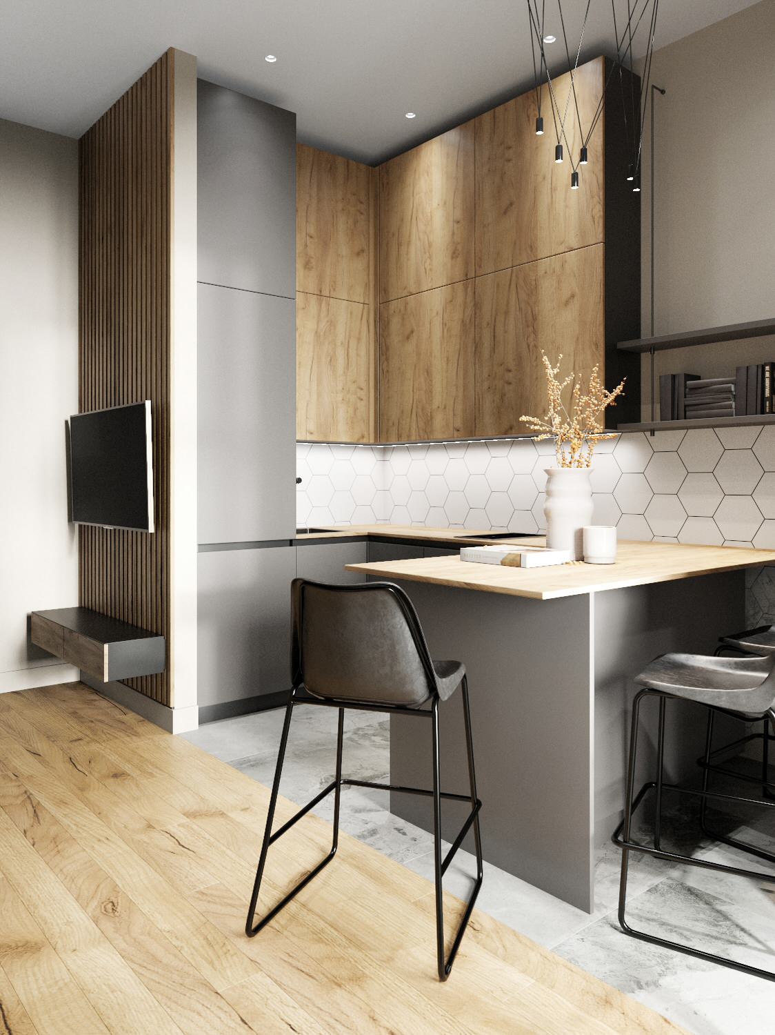 Стильная однушка с нордическим характером