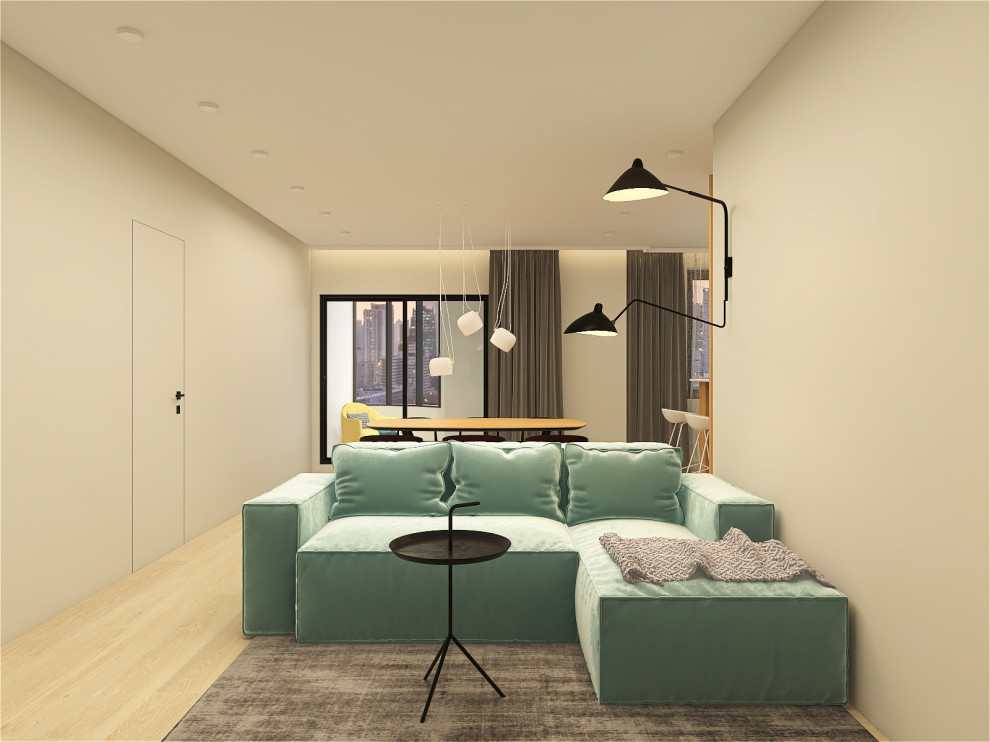 Минималистичная квартира 91м2 в Москве для семьи с двумя детьми