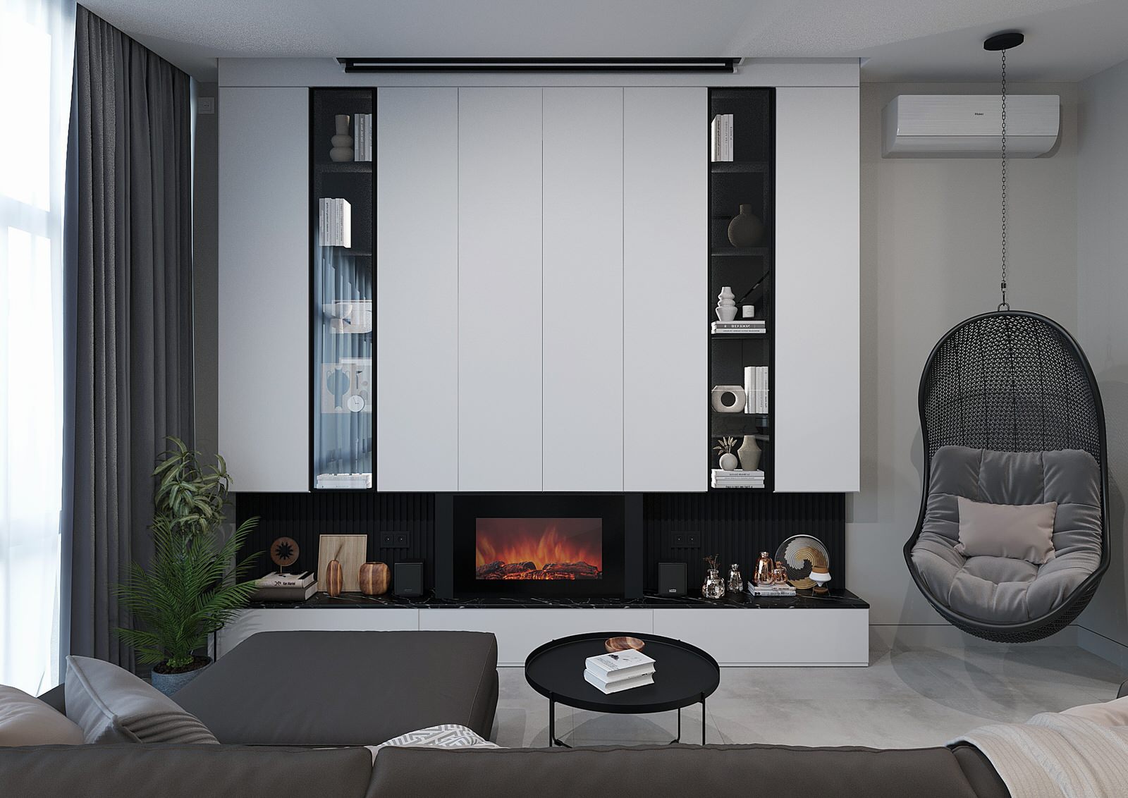 Двух-уровневая квартира для семьи с 3 детьми