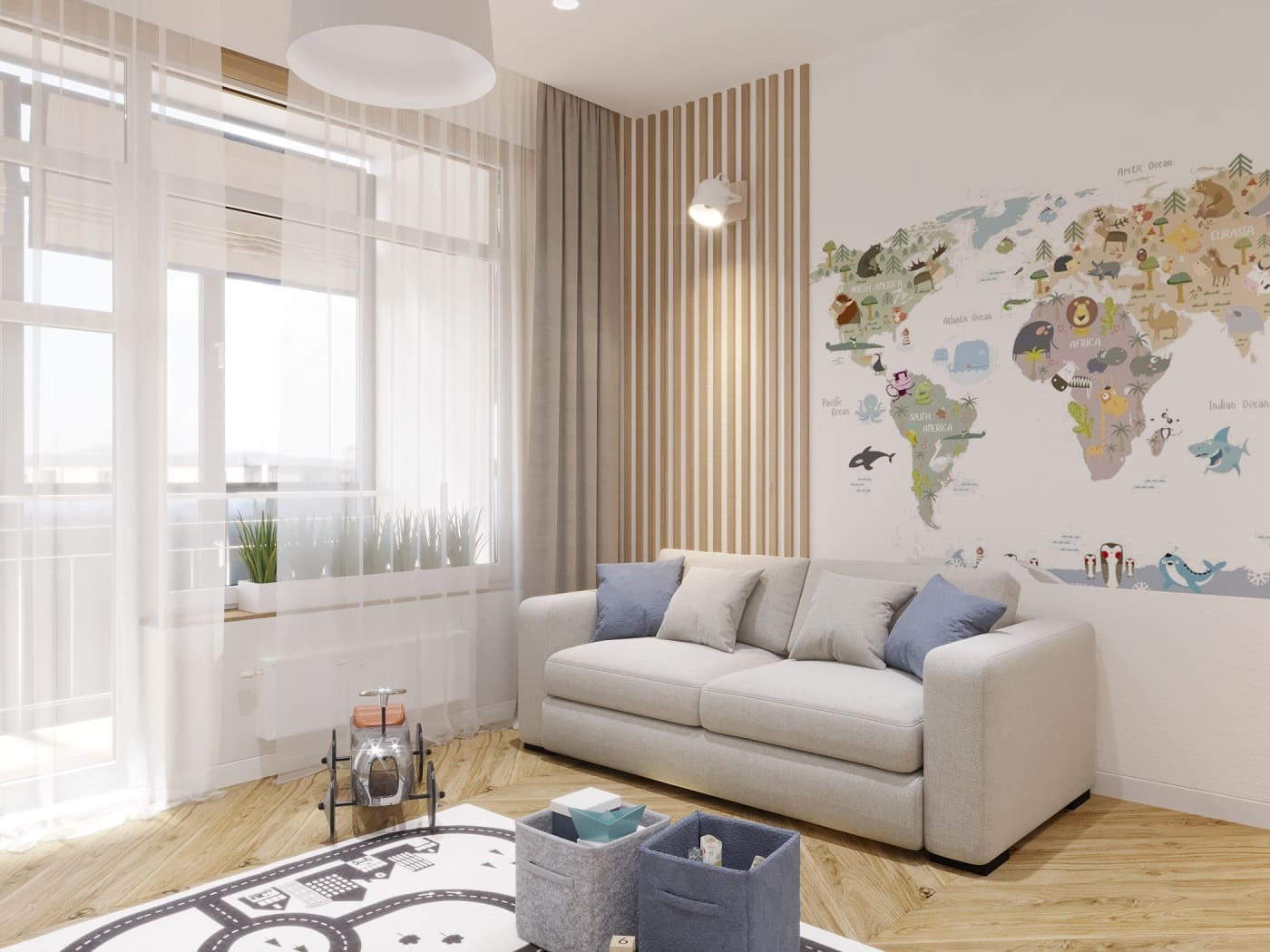 Квартира для молодой семьи с двумя детьми