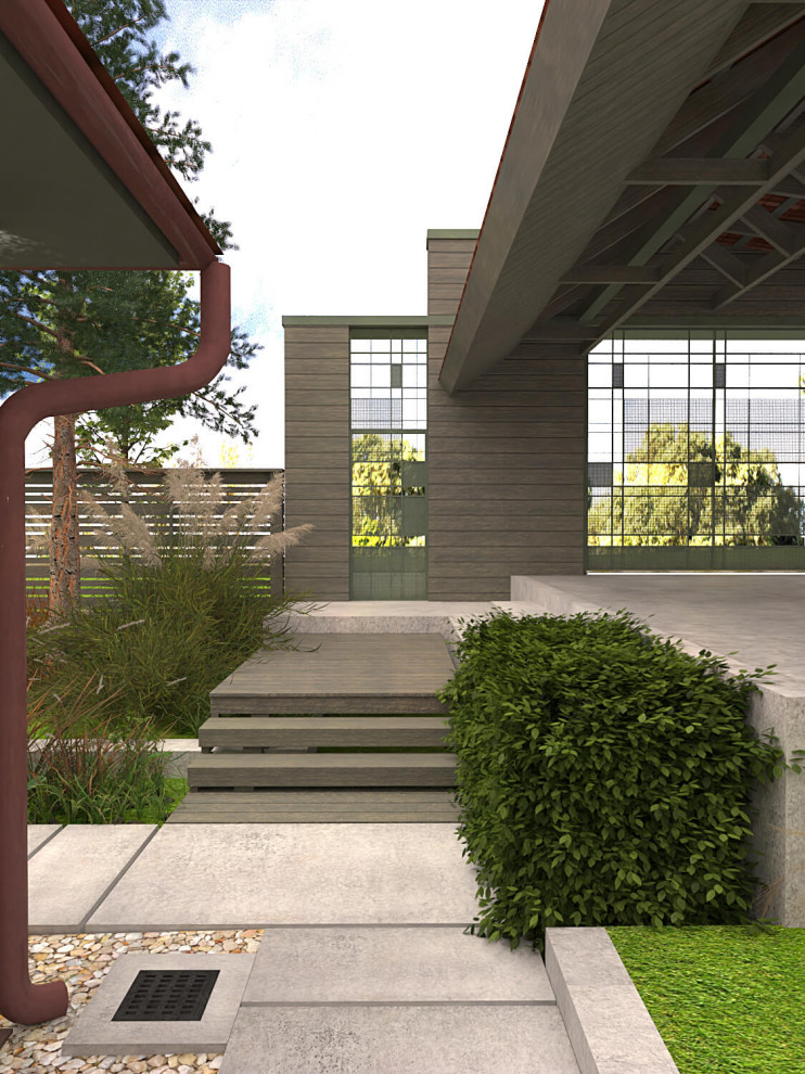 Внутренний двор коттеджа