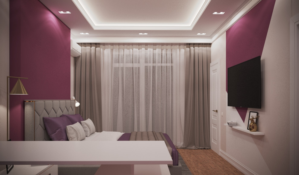 Дом 200 кв.м. _ Современная классика_Спальня