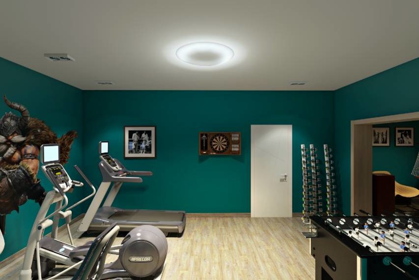 Интерьер загородного дома в Подмосковье.