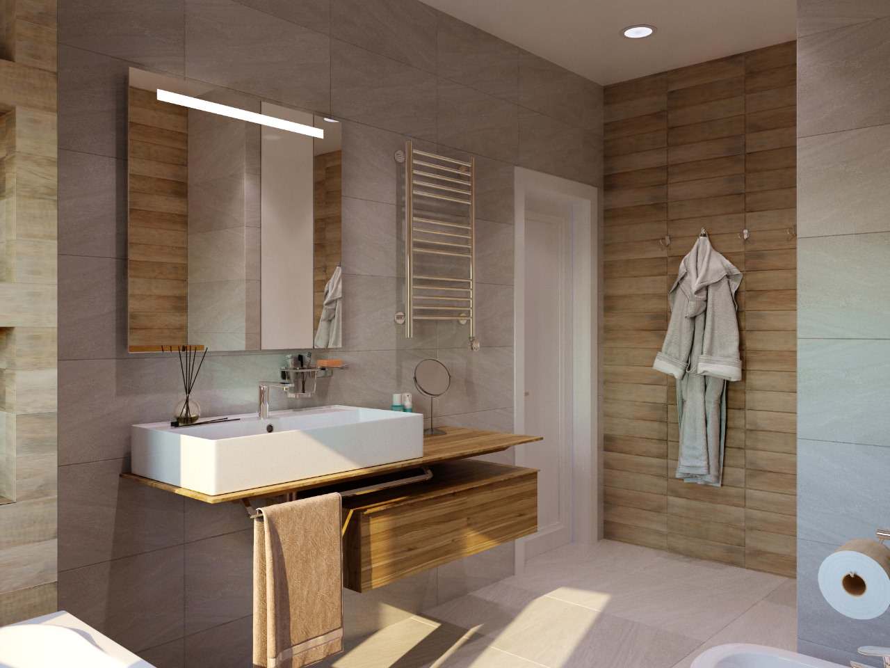 Дизайн проект дома 120кв.м в современном стиле с элементами эко-стиля