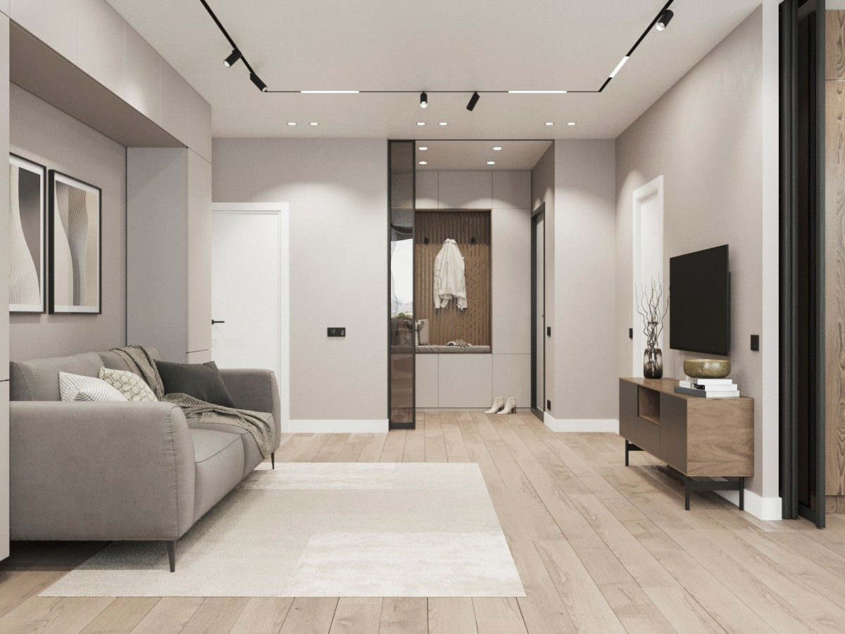 Дизайн трехкомнатной квартиры (м. Крестьянская Застава)