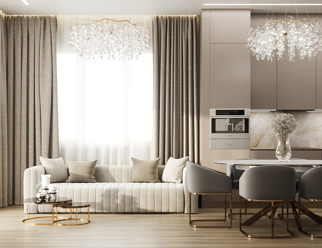 Дизайн интерьера дома в поселке "Европейский"