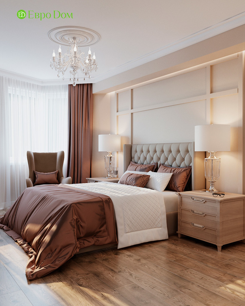 Дизайн трехкомнатной квартиры 83 кв. м в стиле неоклассика. Фото проекта