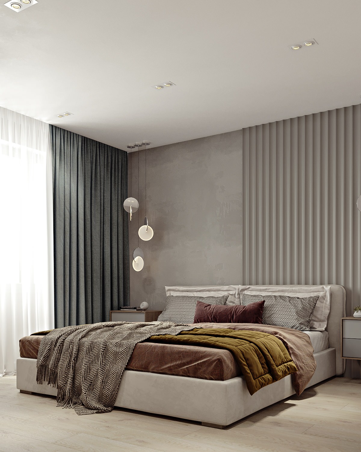 Дизайн проект спальни ЖК Лазурный г. Воронеж