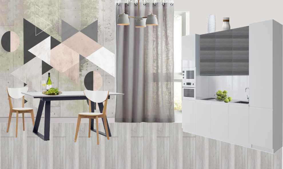 Коллаж художественно-стилевого решения кухни