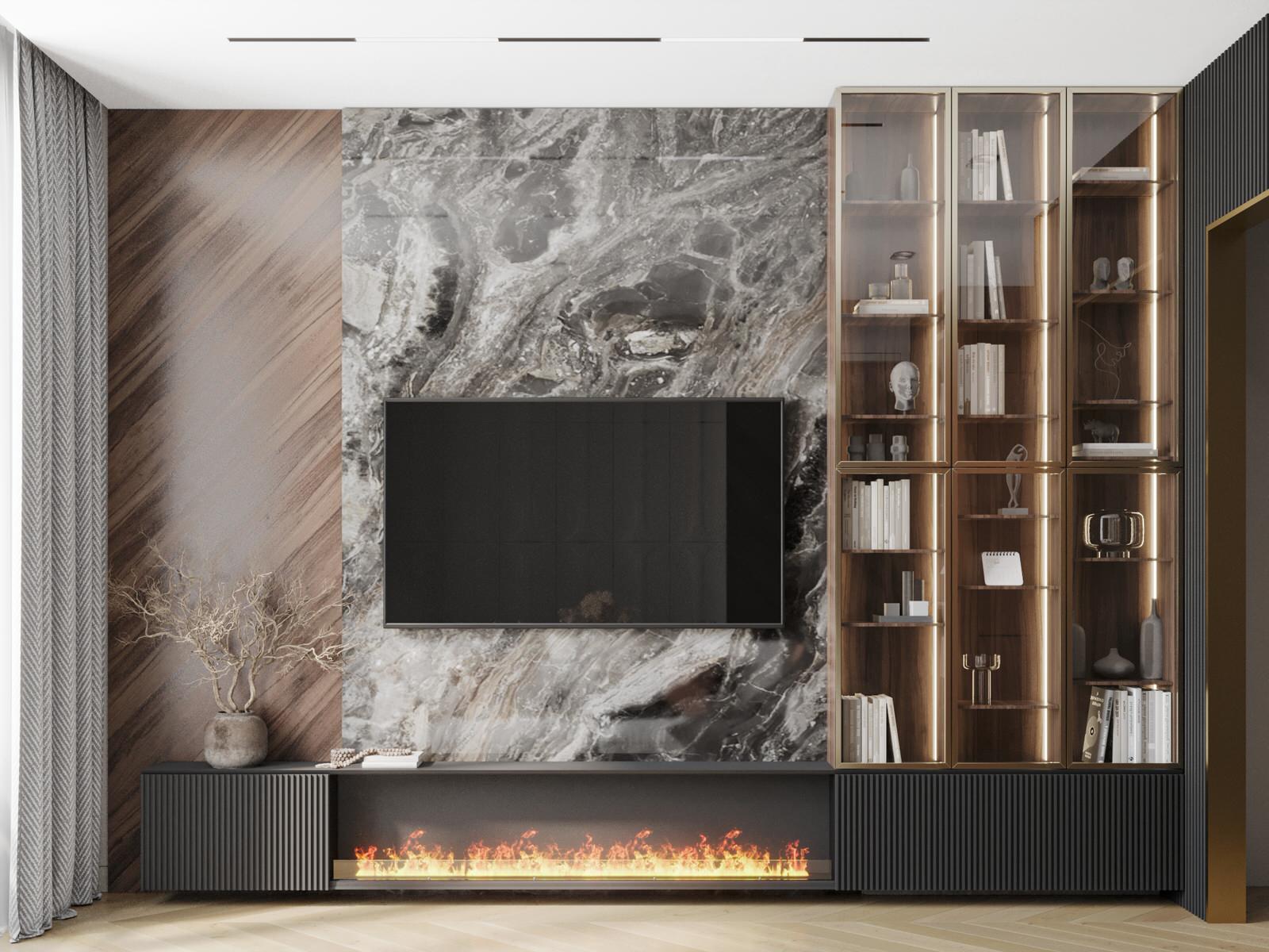 Уютная квартира в шоколадных и терракотовых оттенках