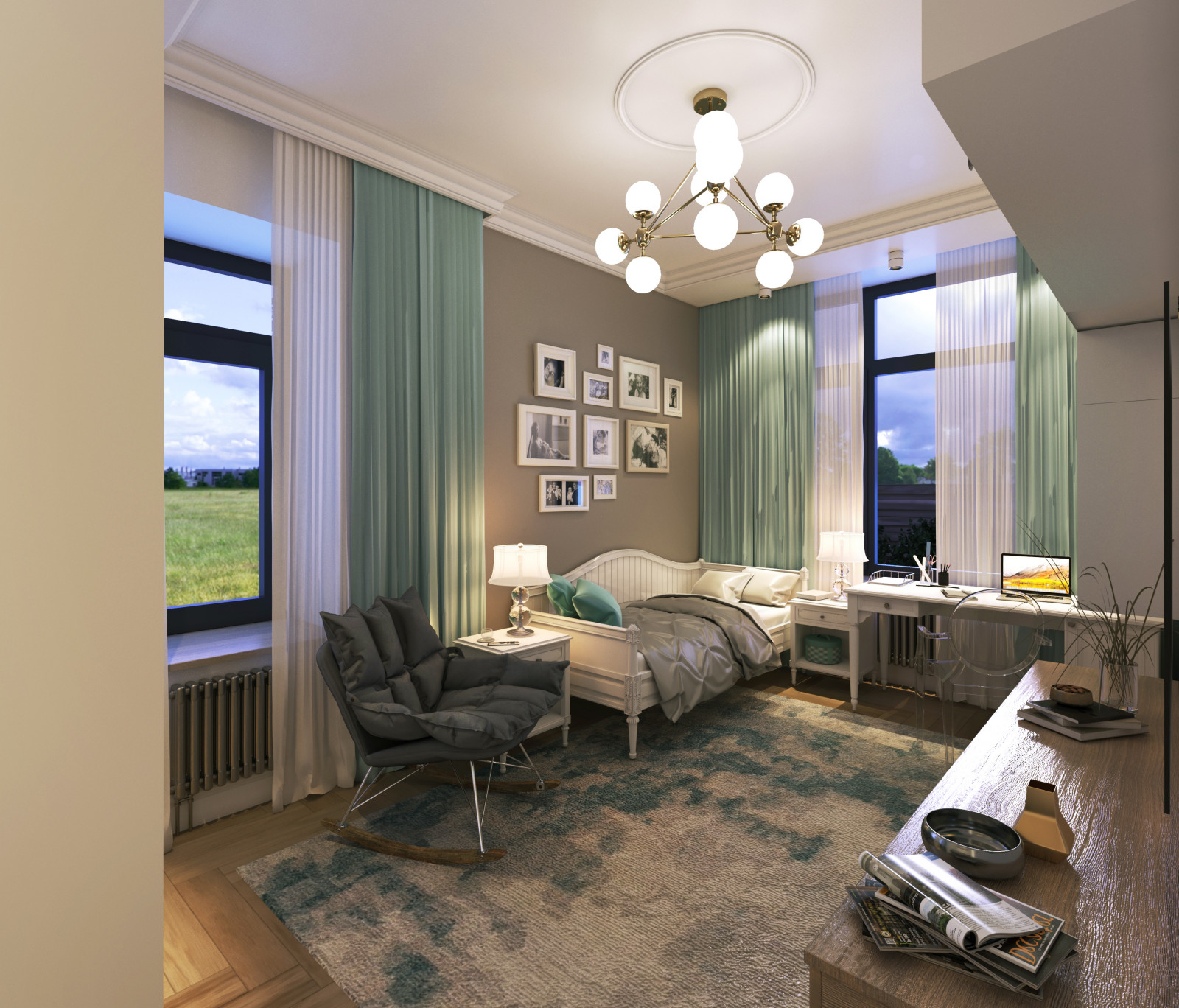 Интерьер частного жилого дома