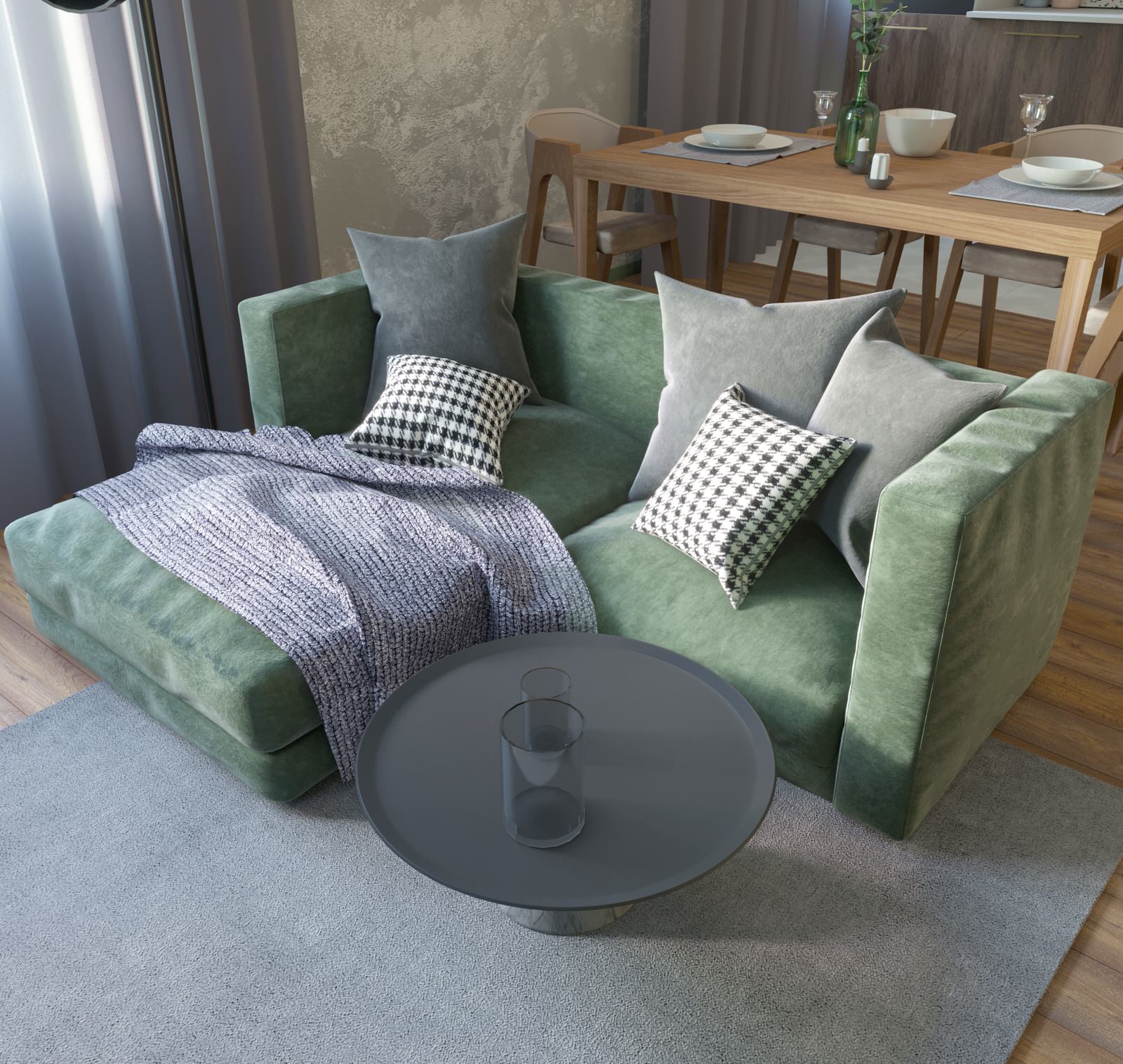 Кухня-гостинная