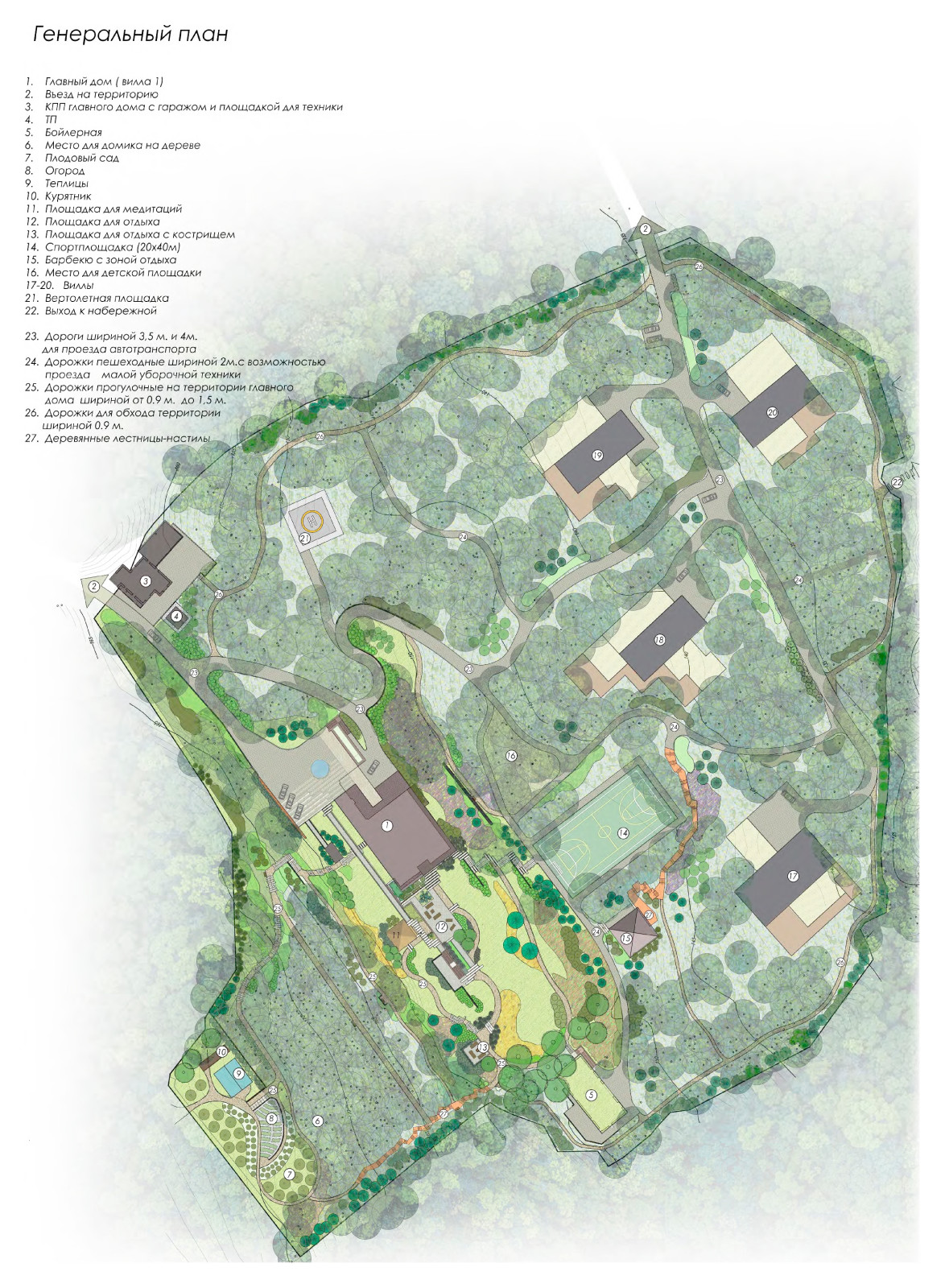 Сад на склоне. 5 Га 2020 г