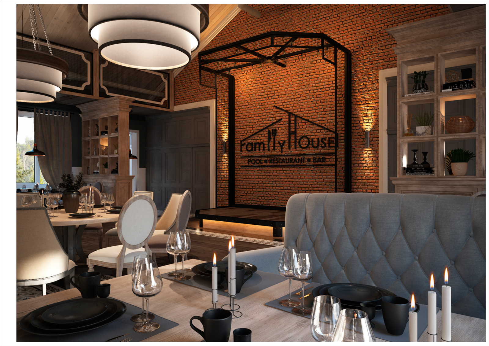 Restaurant_006_визуализация интерьера ресторана в "г. Волгодонск  51"