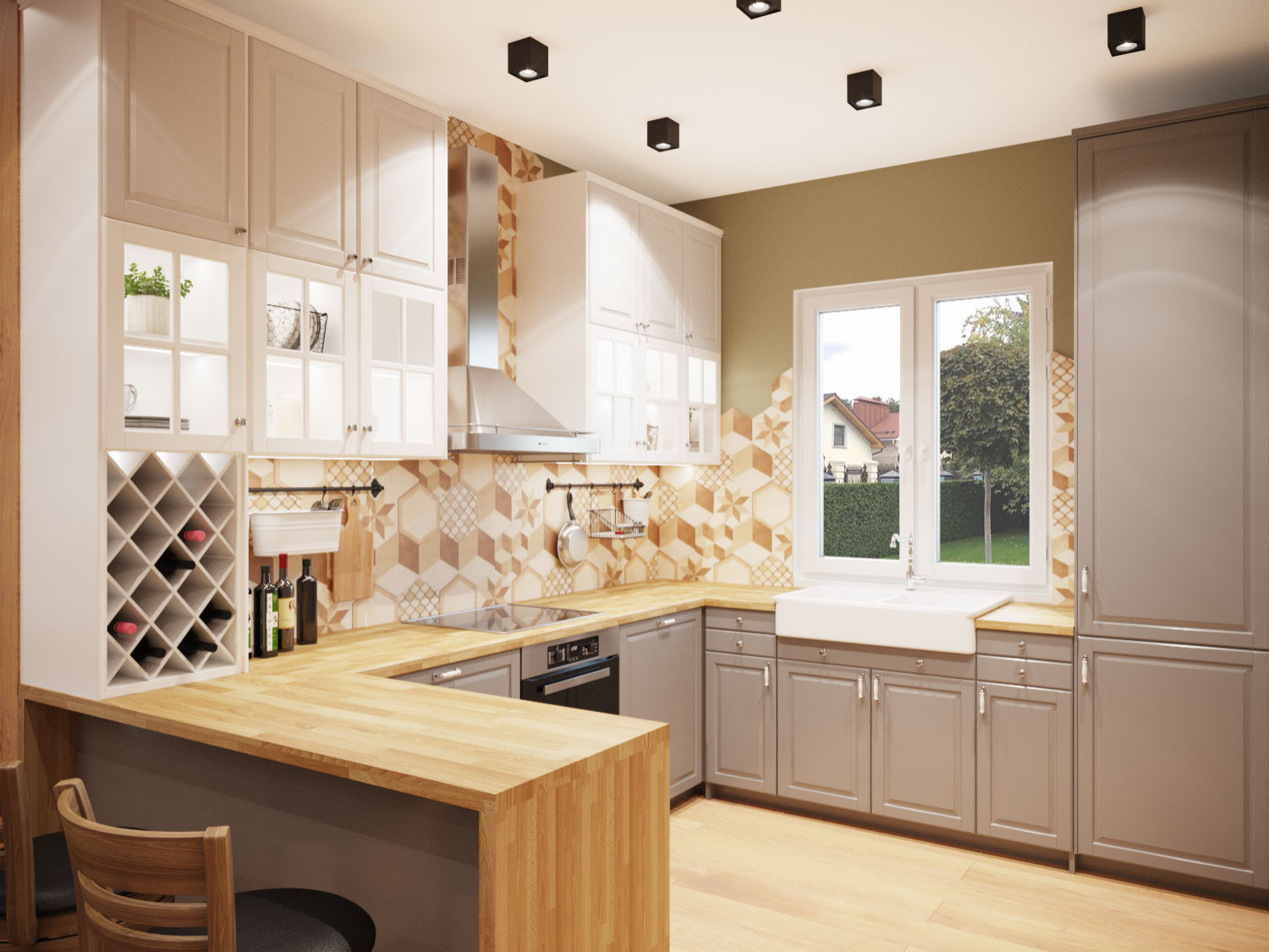 интерьер коттеджа в Подмосковье