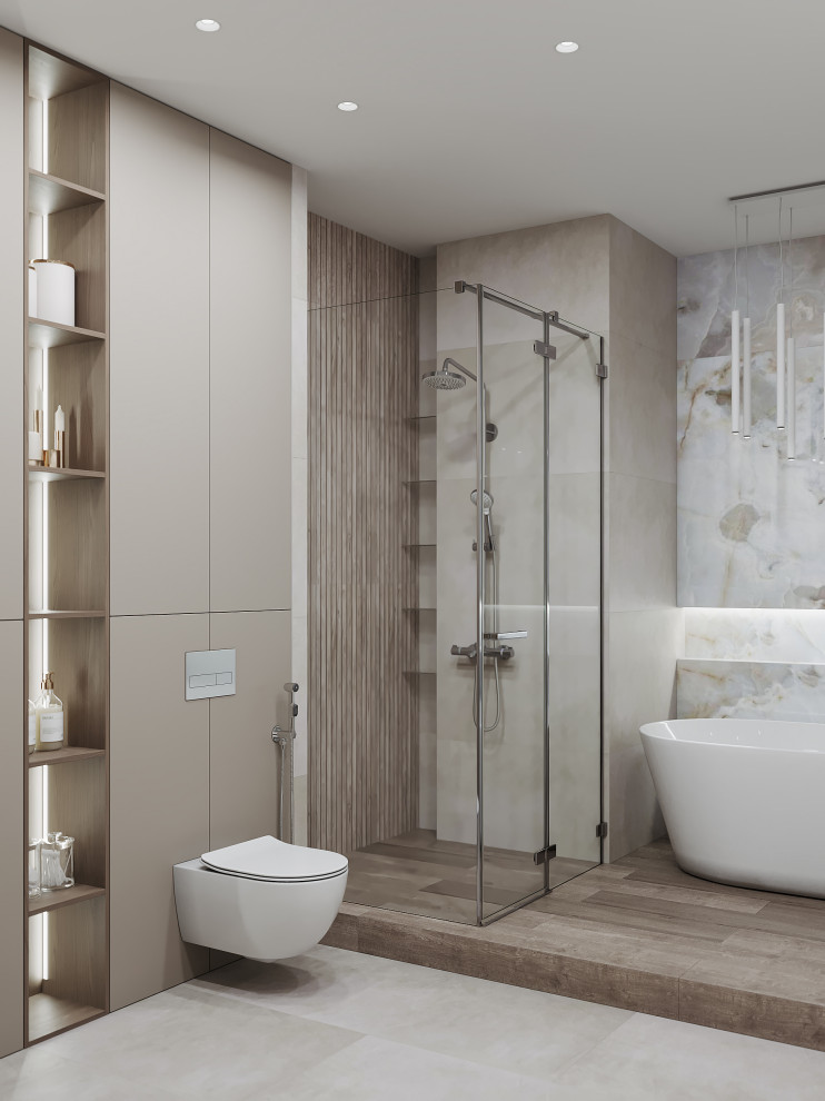 Дизайн-проект 3-комнатной картиры ЖК "Дом на Грота", 102 кв.м, Спб