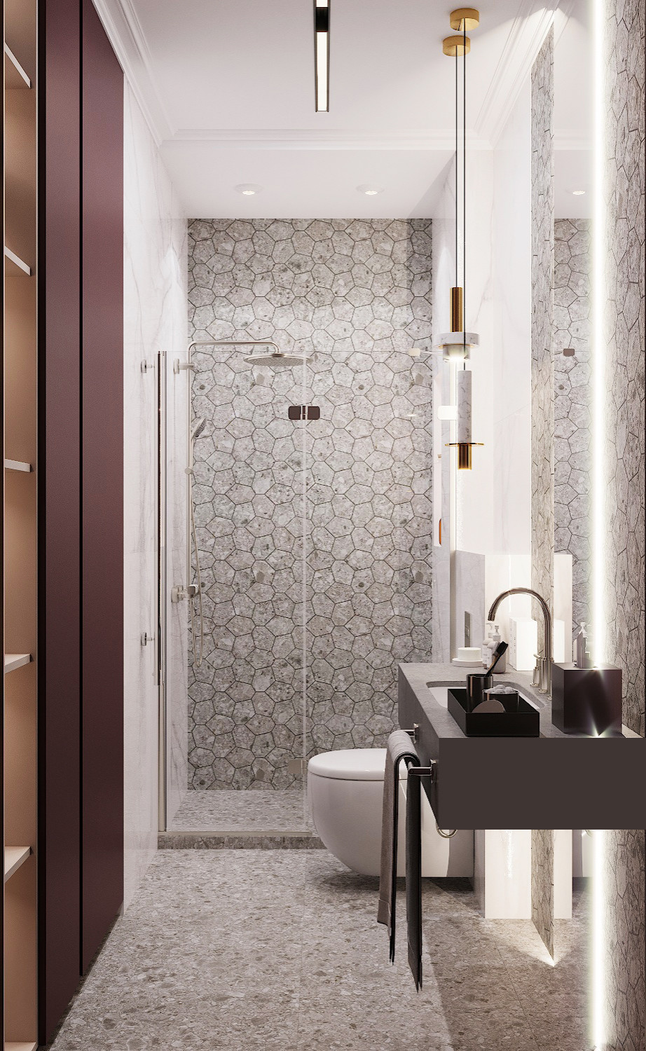 Неоклассика в пыльно-розовых тонах. Москва 2020