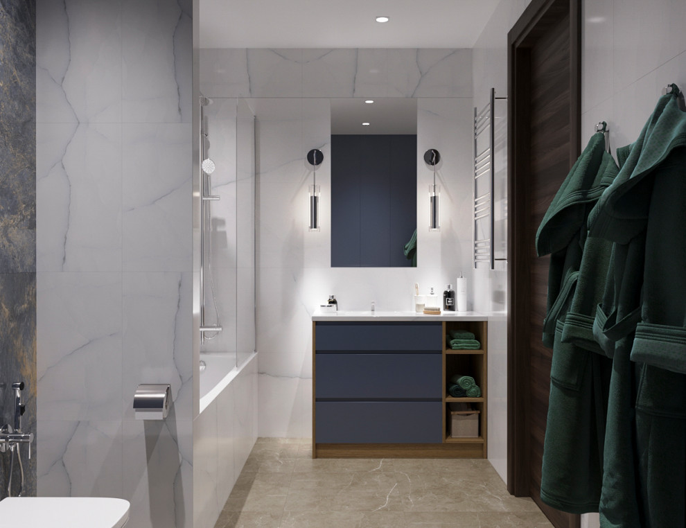 Ванная комната по фен-шую, частный дом 200 кв.м