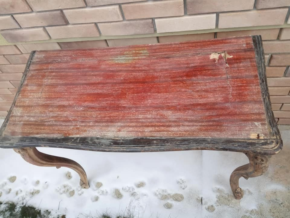 Реставрации консоли и зеркала