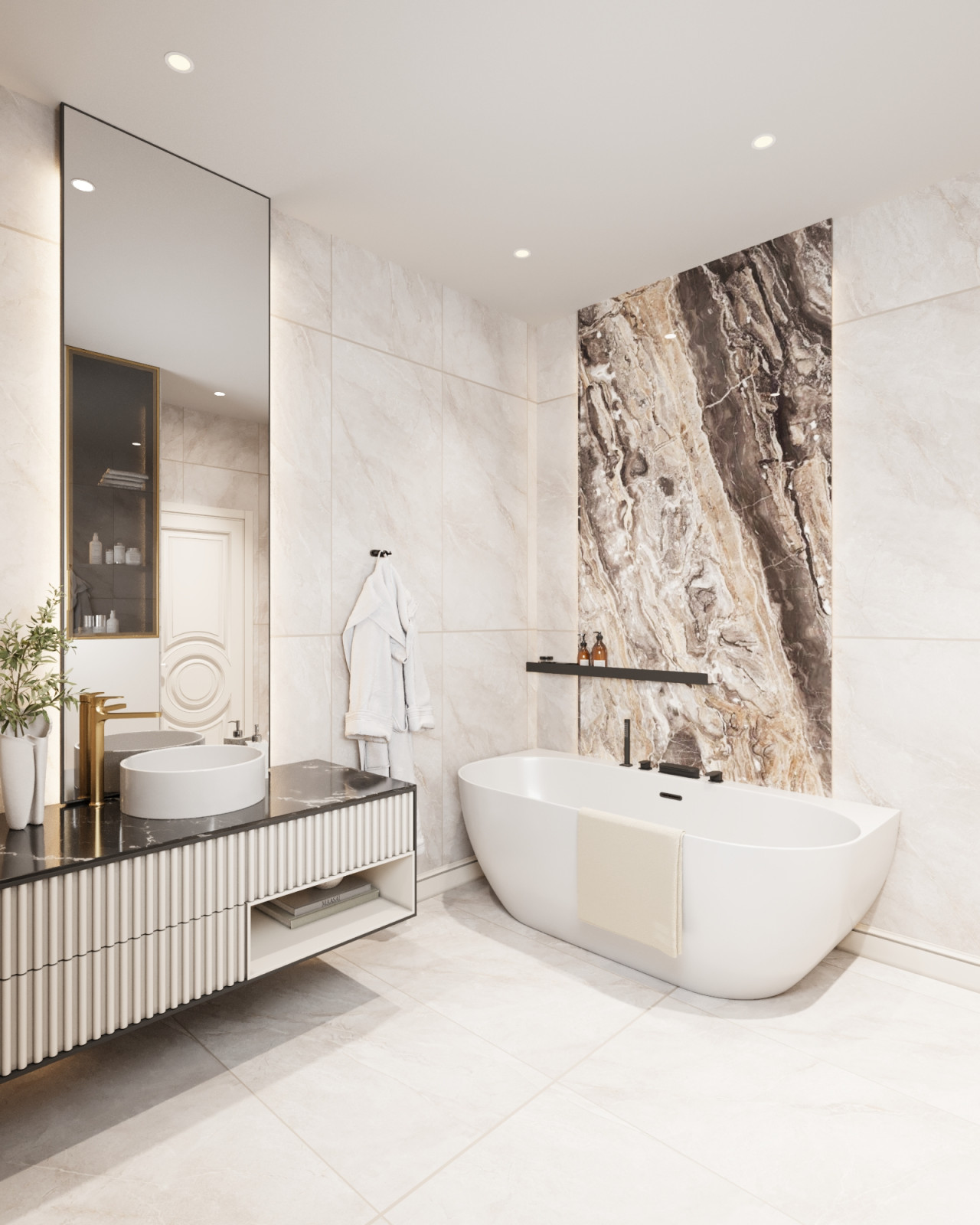 Ванная в стиле Арт Деко