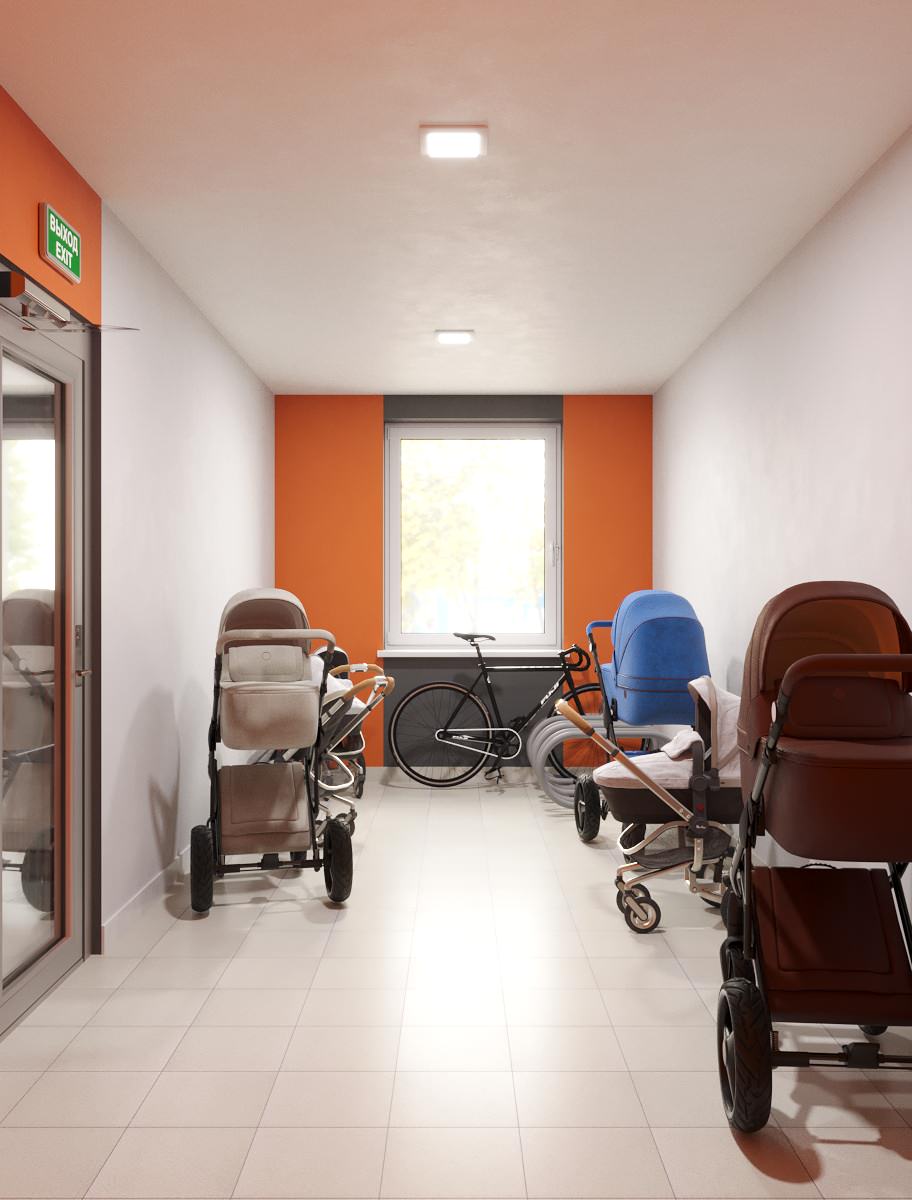 Дизайн подъезда многоквартирного дома в Уфе