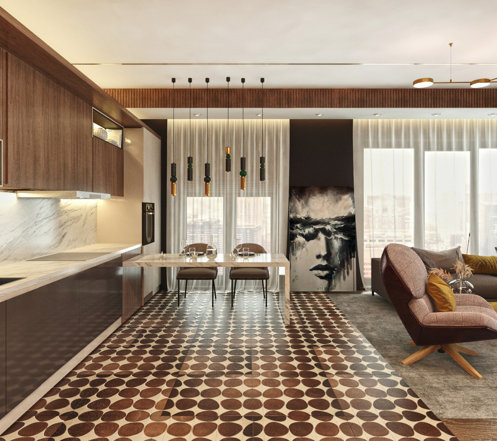 Обложка проекта: ЖК Парк Рублево 84м2