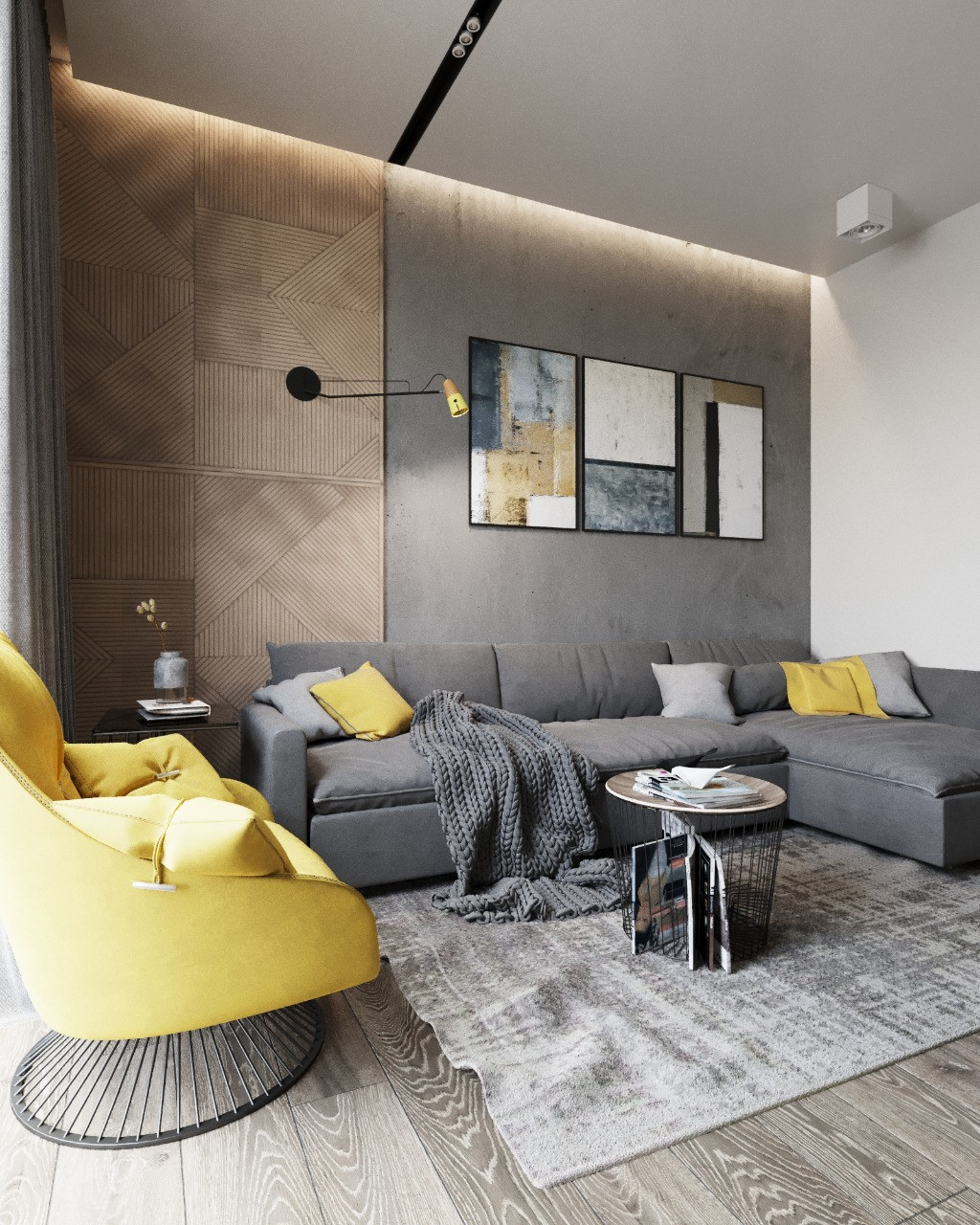 ЖК "Лахта парк" квартира в стиле LOFT 90 м2
