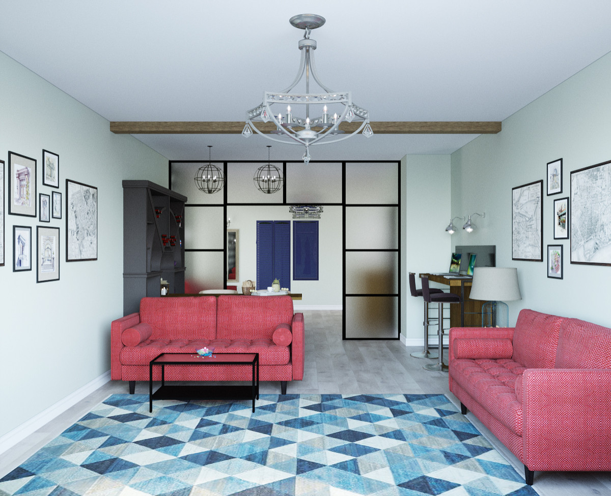 Лаундж хостела в исторической части Санкт-Петербурга