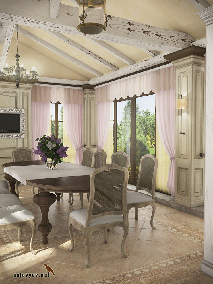 Столовая загородного дома в стиле "Прованс"