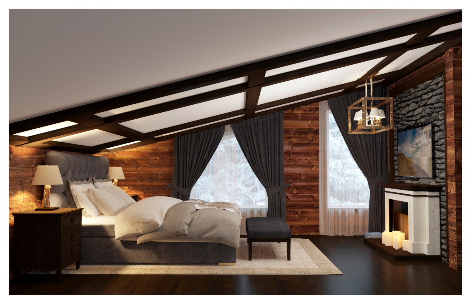 Деревянный дом в стиле "Шале" в д.Завидово Тверской области