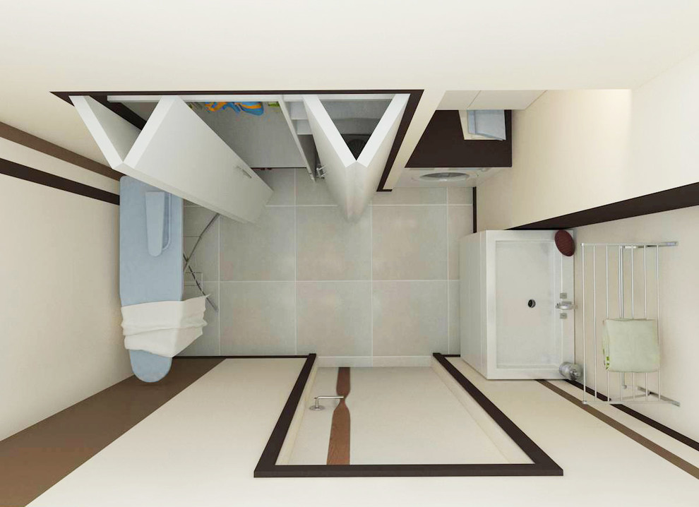 Обложка проекта: Фрагмент квартиры для холостяка в стиле минимализм