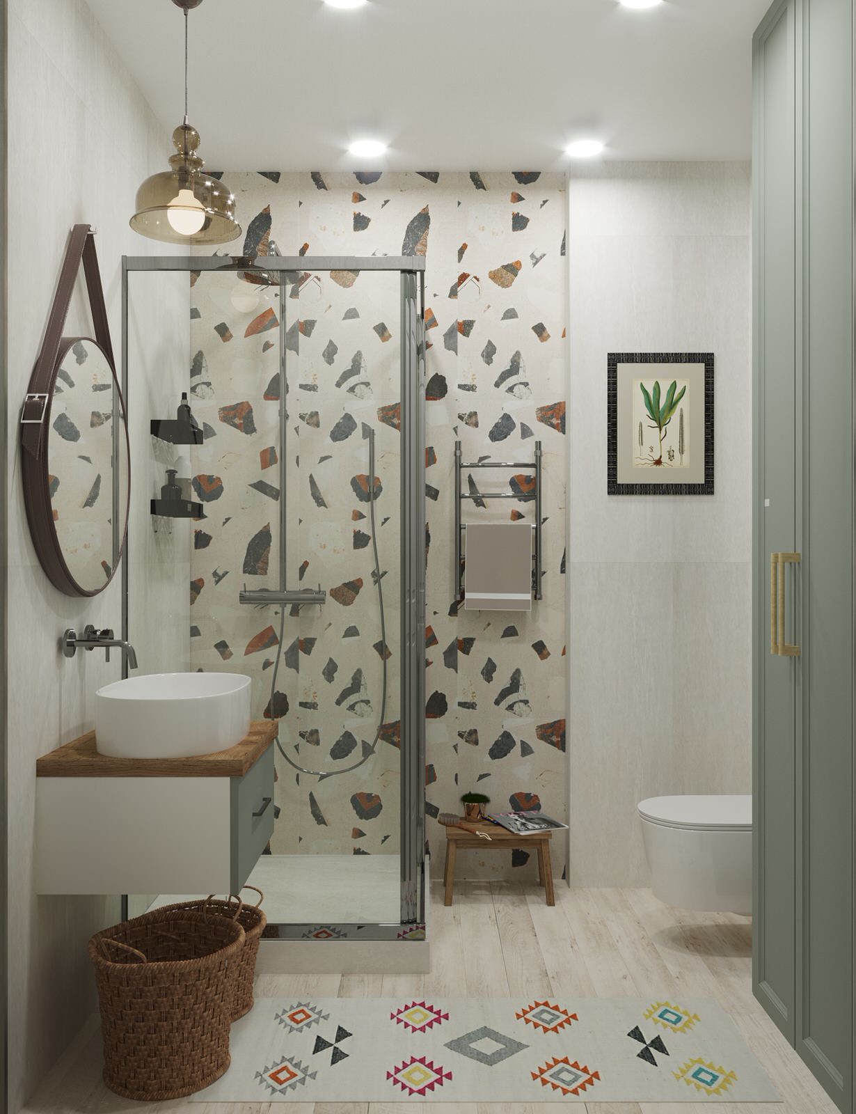 Однокомнатная квартира в стиле Бохо