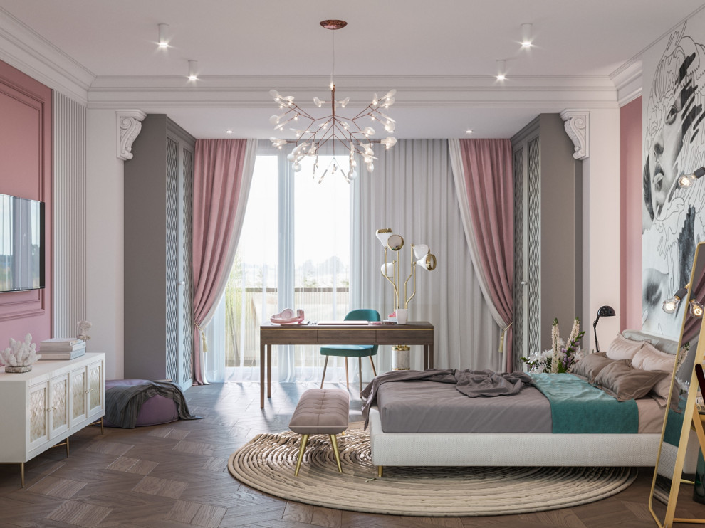 Дизайн коттеджа в неоклассическом стиле 260 кв.м. (2018 год)