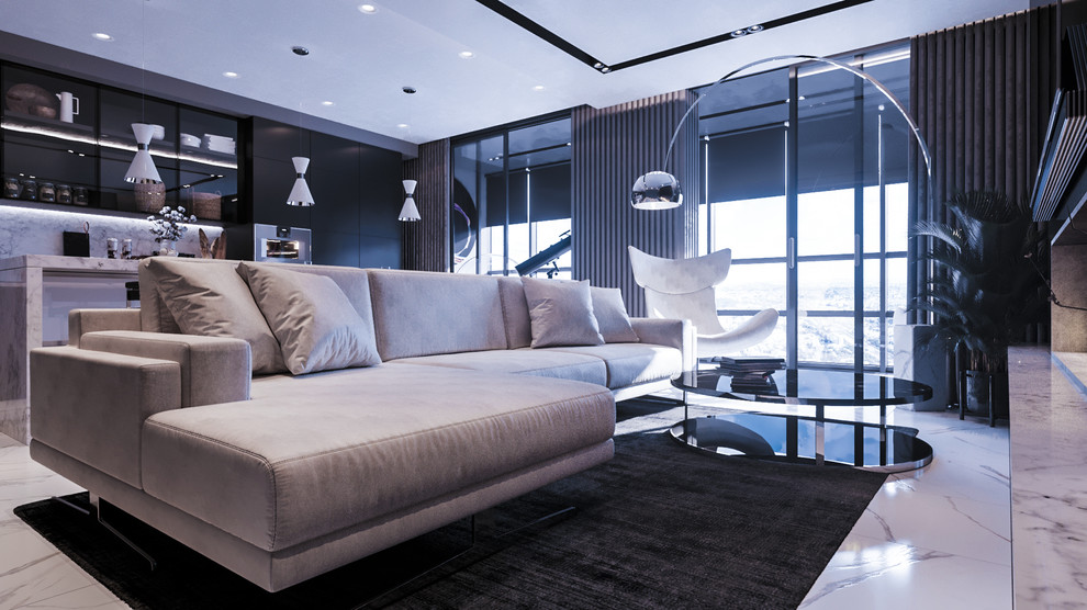 Room_002 ЖК "Скай Форт" - (кухня-гостиная)