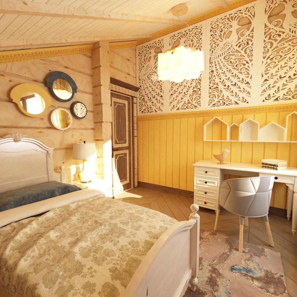 Интерьер загородного дома в стиле русско-европейское кантри