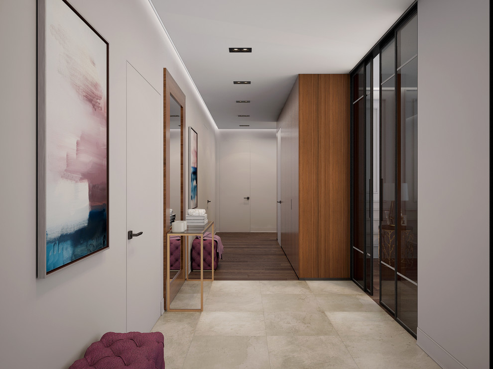 Квартира 135 кв.м. ЖК Розмарин. Насыщенные цвета и фактуры.