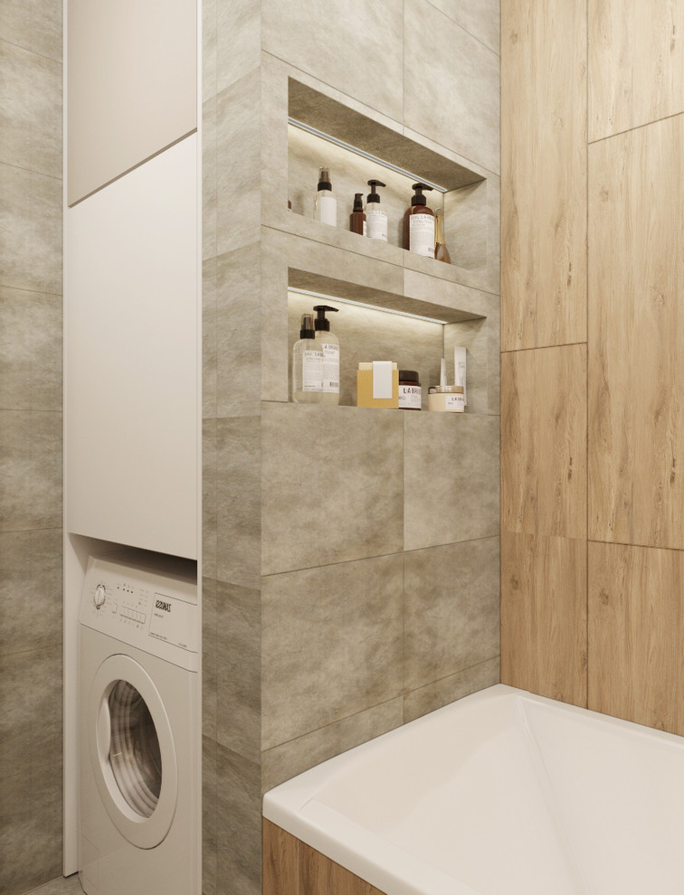 Дизайн двухкомнатной квартиры в лавандовых акцентах