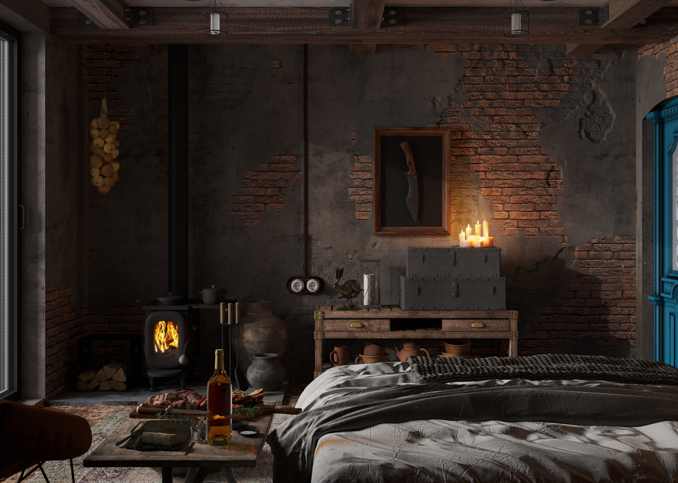 Хижина охотника в загородном комплексе