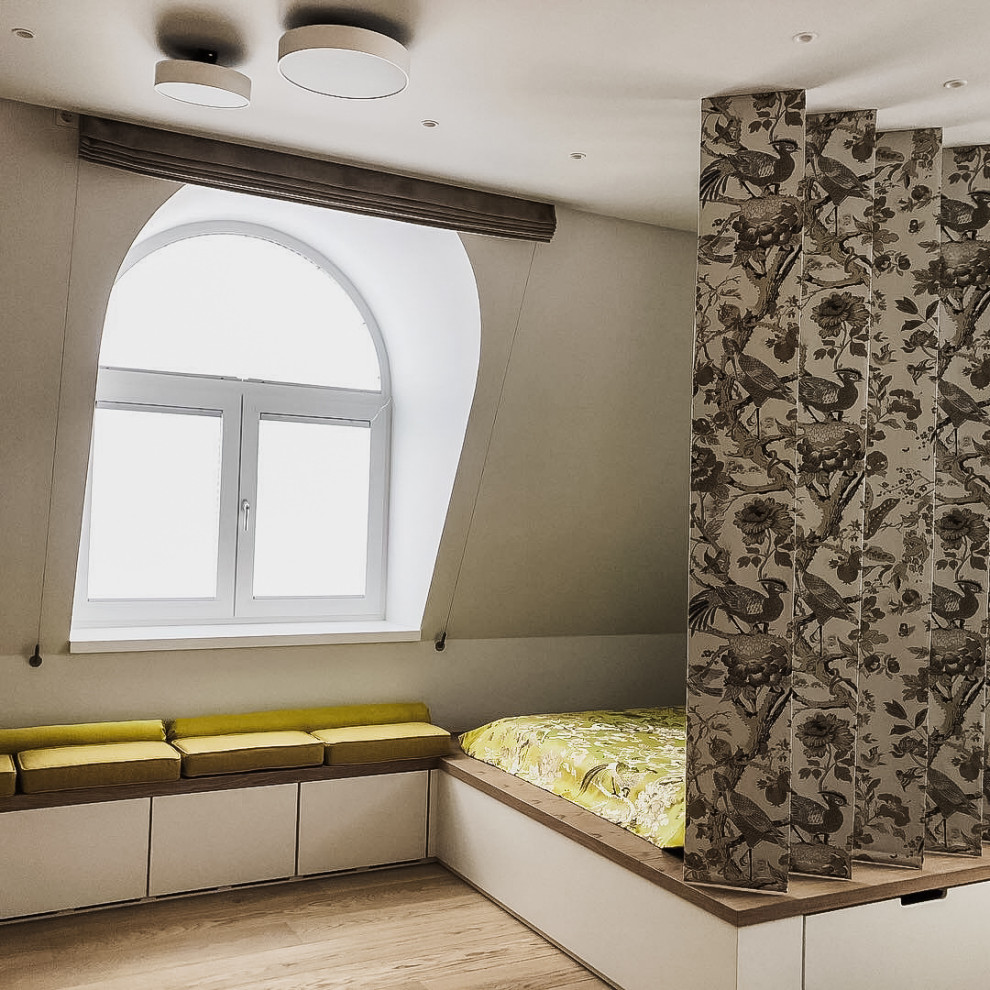 текстильное оформление ультрасовременного интерьера