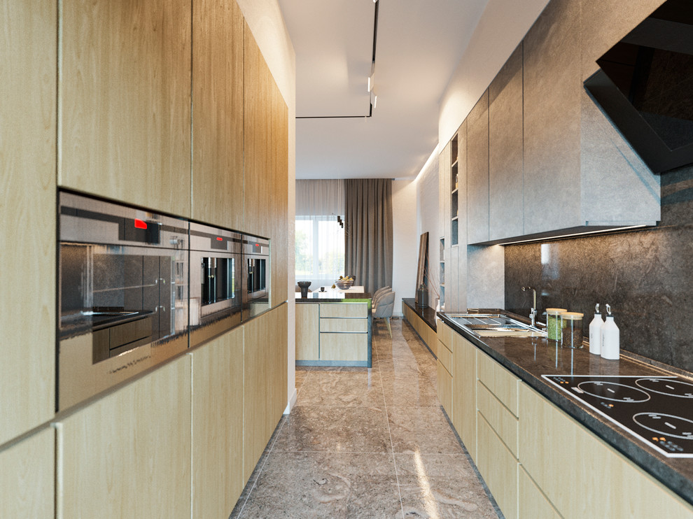 Интерьер кухни-гостиной на ул. Римской в г. Хабаровске