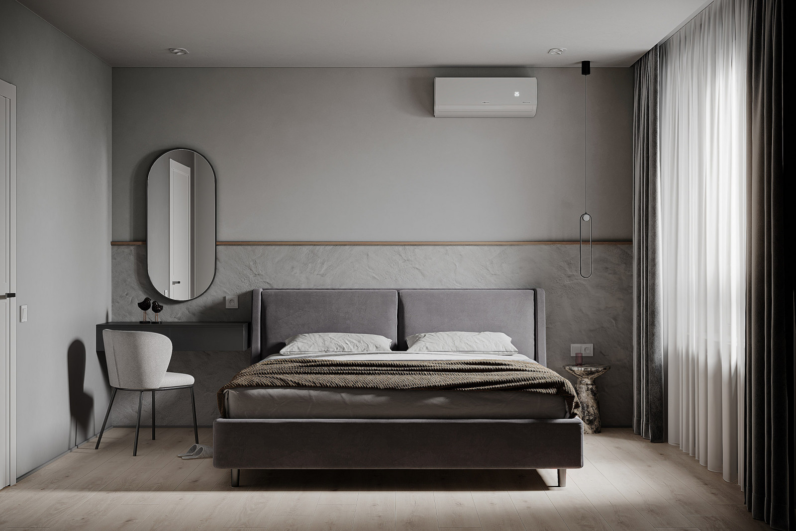 Обложка проекта: Спальня из проекта ЖК Панова Парк