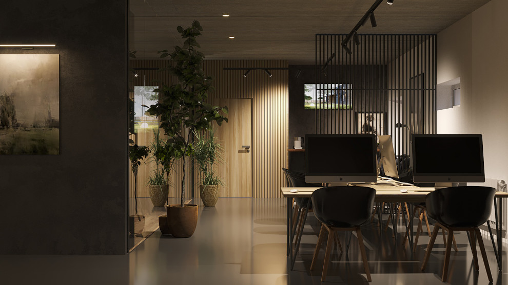 Обложка проекта: Интерьер офиса 84 м2. Современной строительной компании. г. Курск